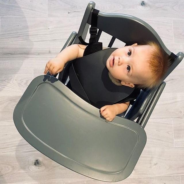 Deluxe Putaway Folding Wooden High Chair