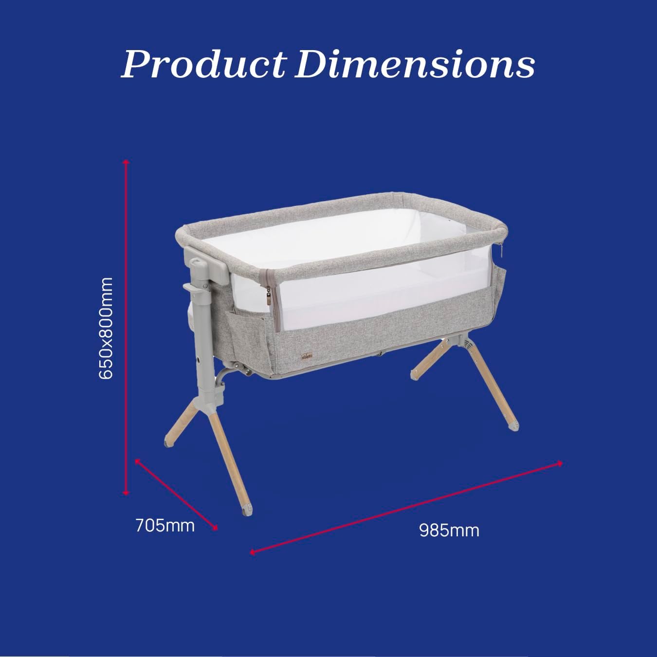 Bedside Crib from Birth up to 6 Months