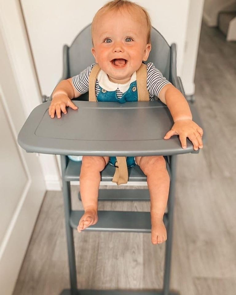 Deluxe Putaway Folding Wooden High Chair