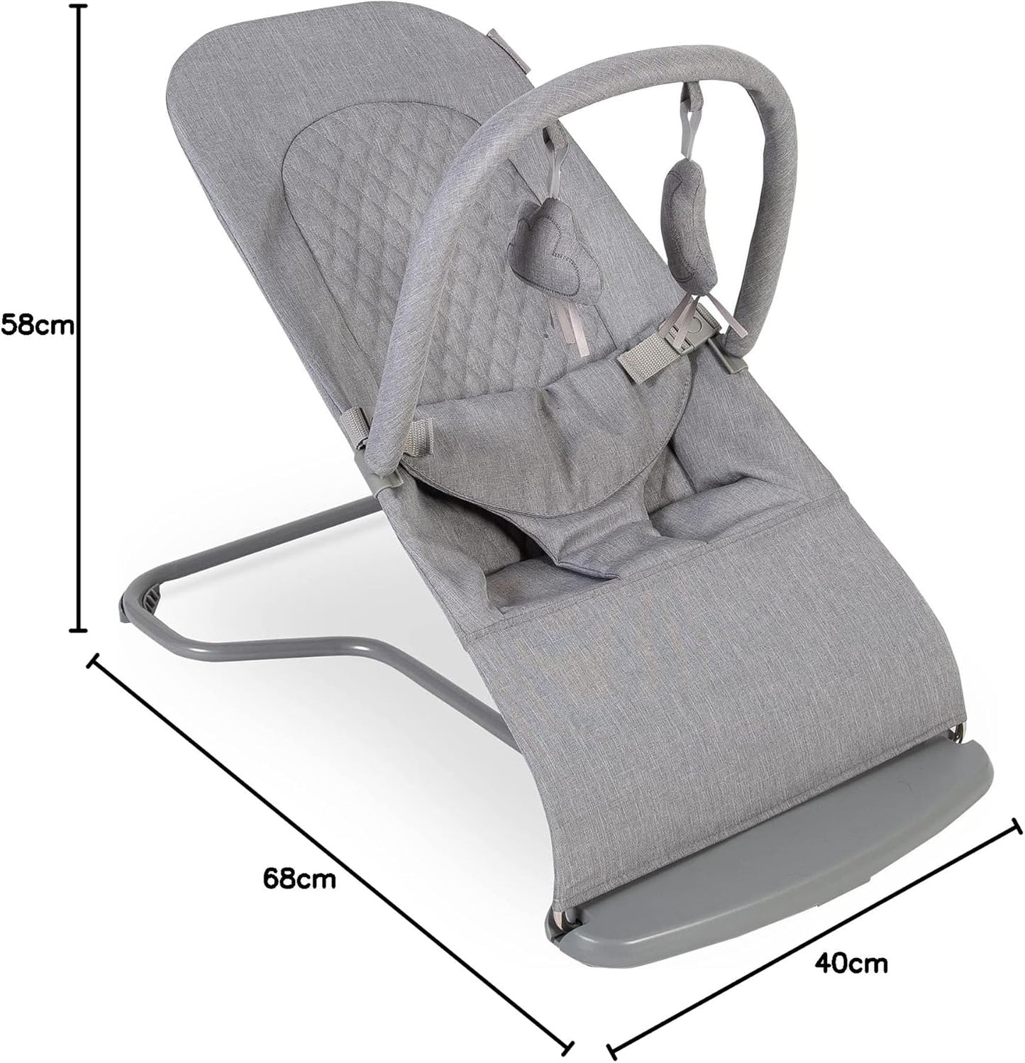 Red Kite Baya Bouncer - Dove Grey